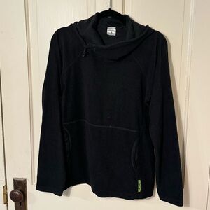 Black Melanzana Micro Grid Fleece Hoodie - Men’s Medium